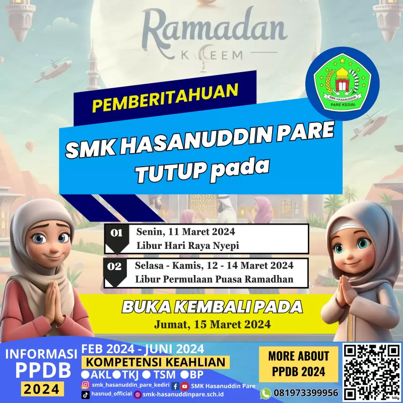 Pemberitahuan Libur Umum dan Libur Permulaan Puasa