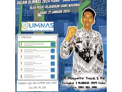 Peringkat 1 Olimnas Guru Bidang Fisika